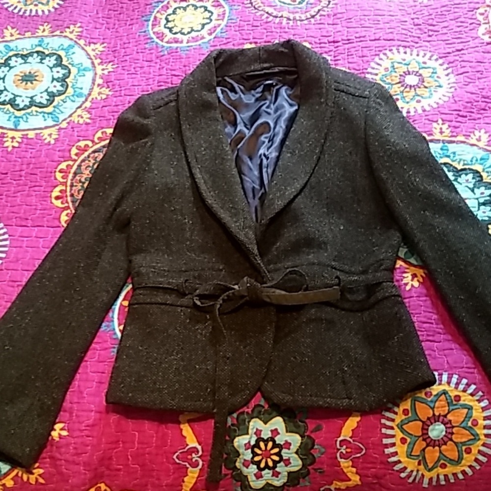 Dk green tweed jacket